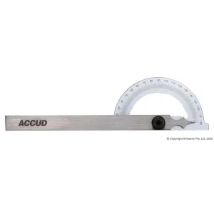 Accud Universal Bevel Protractor — 120×150mm, Mechanical AC-812-005-01