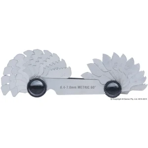 AC-922-006-24 Screw Pitch Gauge 24-Piece Metric Accud