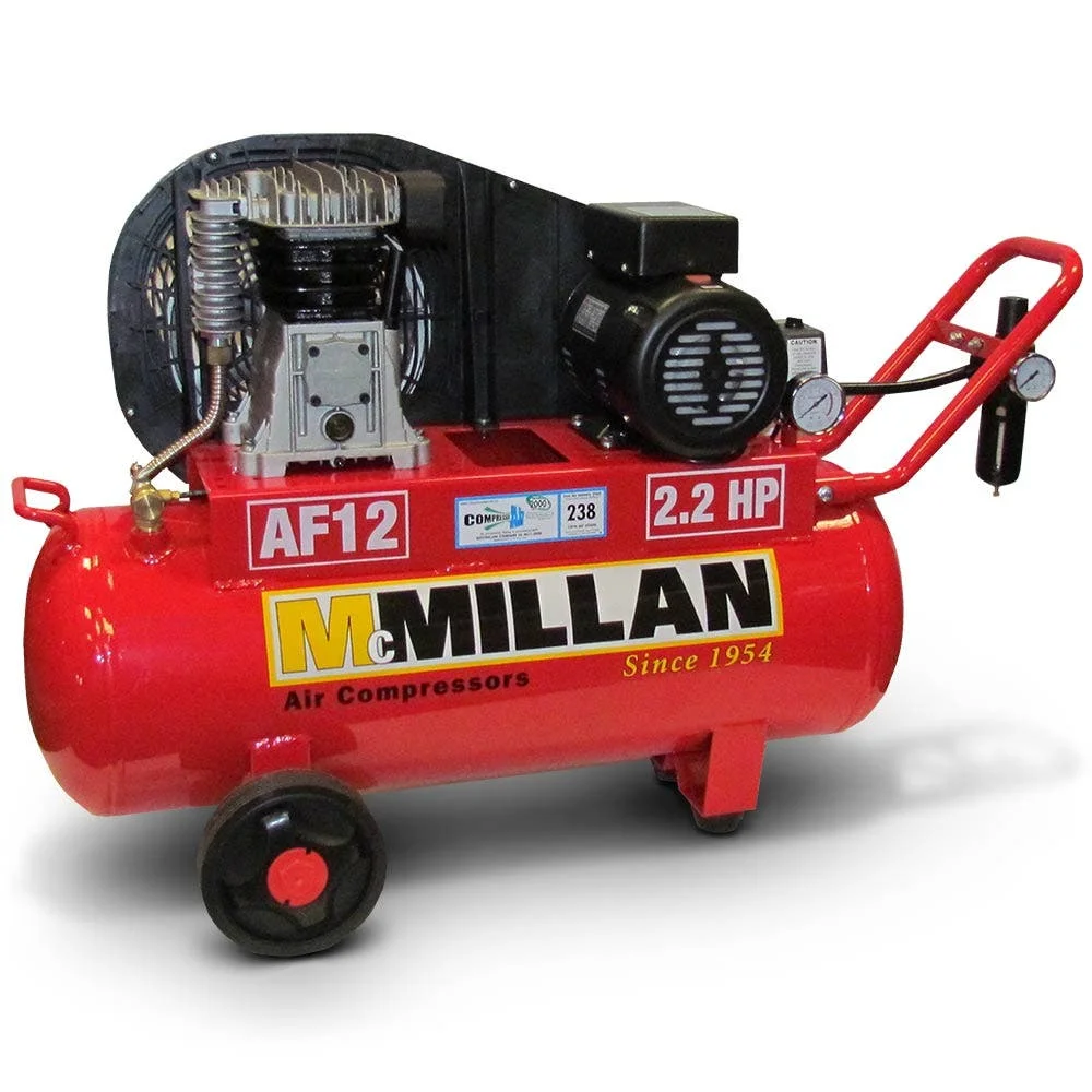AF12 Belt Drive Air Compressor 238LPM 2.2HP 60L McMillan