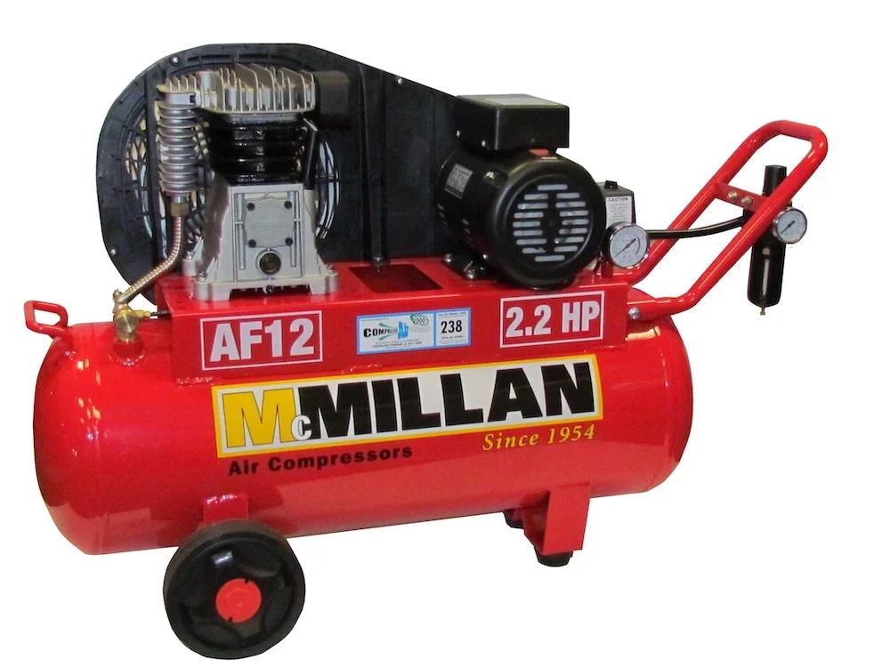 AF12 Belt Drive Air Compressor 238LPM 2.2HP 60L McMillan - Image 2
