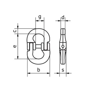 C6 Chain Connector Grade 80 6mm 1100kg WLL Beaver