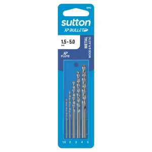 Sutton Drill Set 5pc 1.5-5.0mm D220SMR5B