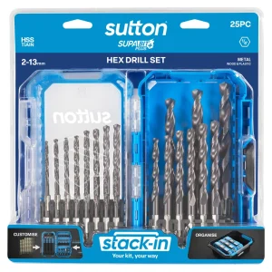 Sutton Drill Set 25pc 2.0-13.0mm D221S25A