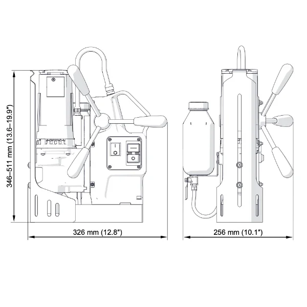 HMPRO42K1 Magnetic Base Drilling Machine 42mm Capacity with Bonus Cutters Holemaker - Image 3