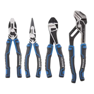 Kincrome Plier Set 4pc — Chrome Vanadium Steel K4221