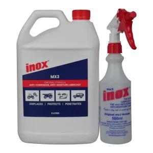 INOX MX3 Anti-Corrosion Lubricant — 5 Litre with Spray Bottle MX3-5
