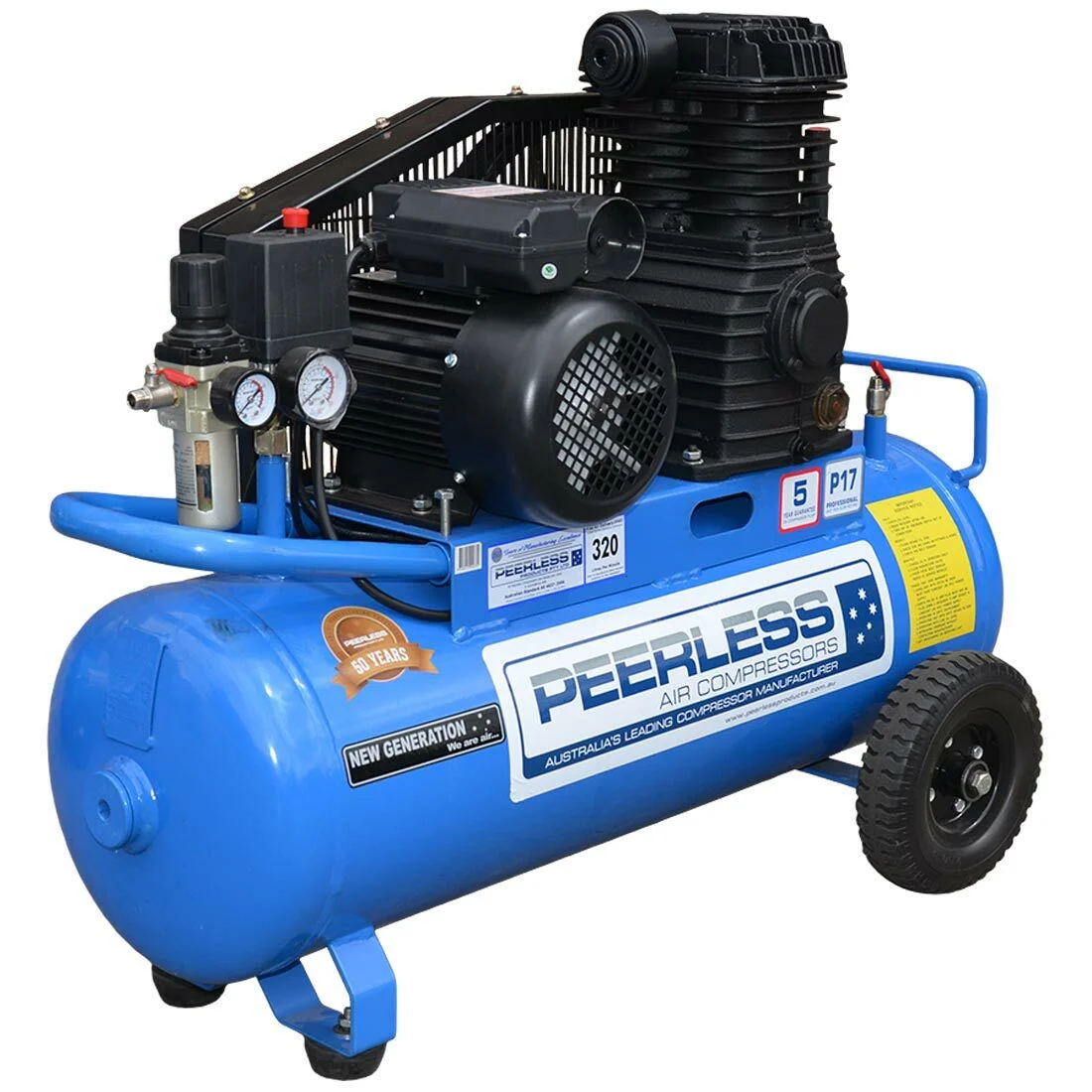 P17 Belt Drive Air Compressor 320LPM 3.5HP Peerless