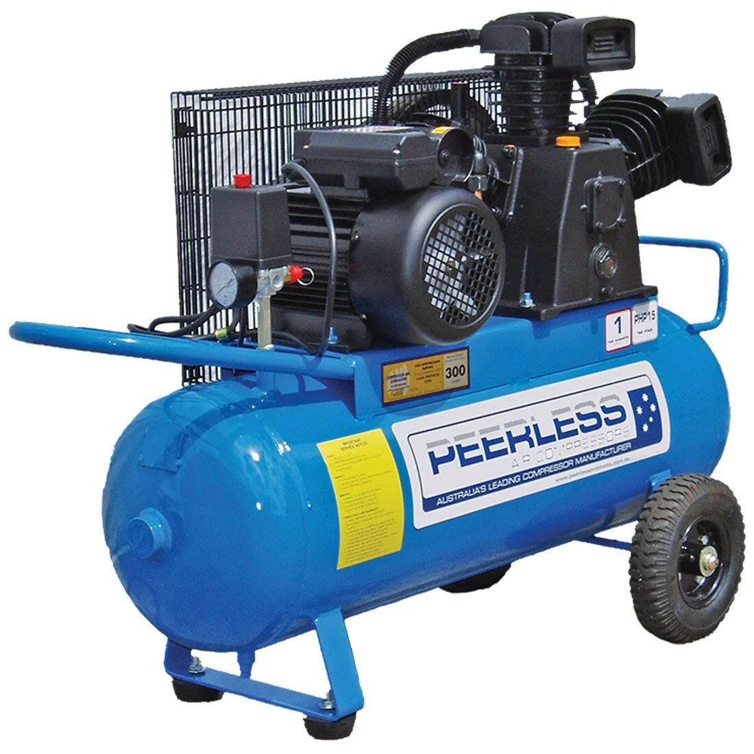 PHP15 High Pressure Belt Drive Air Compressor 300LPM 3.5HP Two-Stage Peerless