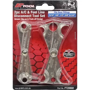 PT20602 Fuel & A/C Hose Quick-Disconnect Removal Tool 5-Sizes PK Tool