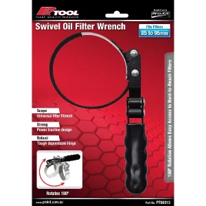 PT50313 Oil Filter Wrench 85-95mm Band Swivel PK Tool