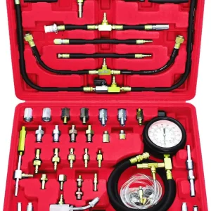 PT60101 46-Piece EFI Fuel Injection Pressure Tester Master Kit 140 PSI PK Tool