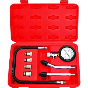 PK Tool PT60203 8-Piece Petrol Engine Compression Tester Set — 300 PSI