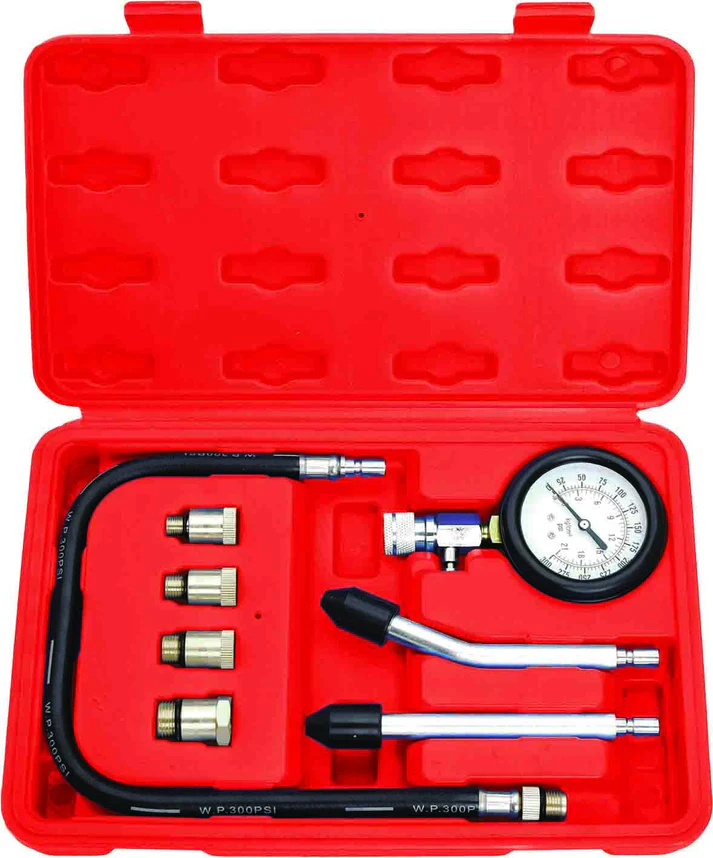 PT60203 8-Piece Petrol Engine Compression Tester Set 300 PSI PK Tool