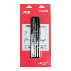 R1111 VIN Plate and Tyre Chart Allstate