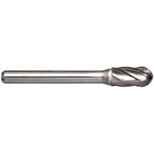 Alpha SC-1AL Ball Nose Aluminium Cut Carbide Burr — 1/4" Aluminium Cut