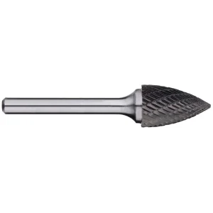 Alpha SG-1DC Tree Pointed Carbide Burr — 1/4" Double Cut