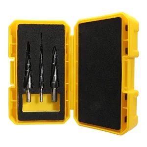 Alpha Onsite+ Step Tip Step Drill Tuffbox Set — 3 Piece Straight Shank SM3STDSD-B
