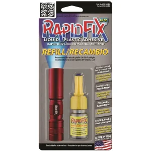 RapidFix UV Liquid Plastic Adhesive System — 10ml with UV Flashlight 6121805