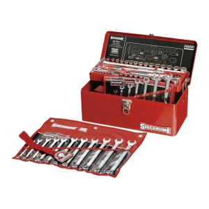 Sidchrome 69 Piece Metric & A/F Tool Kit Cantilever Box SCMT45344