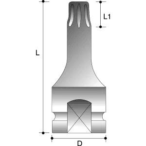 Action Torx Socket T20 — 1/2" Drive 64722020
