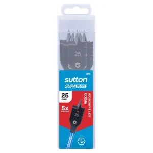 Sutton 25.0mm Spade Bit 5-Pack Trade D501T2500