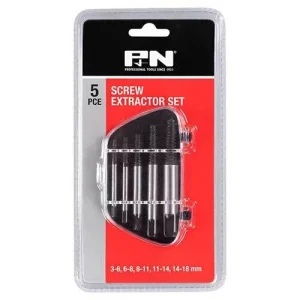 166044668 Screw Extractor Set 5pc 3-18mm P&N