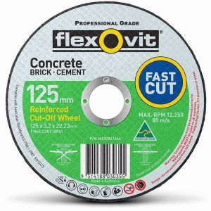 Flexovit 125mm Masonry Cut-Off Wheel 66252841644 Geelong
