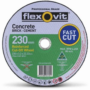 Flexovit 230mm Masonry Cut-Off Wheel 66252841655 Geelong