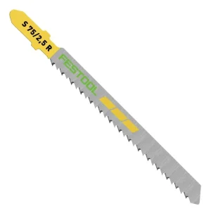 Festool Wood Jigsaw Blade 75mm S 75/2.5 R 5pk 204259