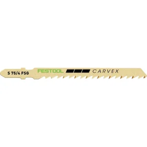 Festool Wood Jigsaw Blade 75mm S 75/4 FSG 5pk 204316