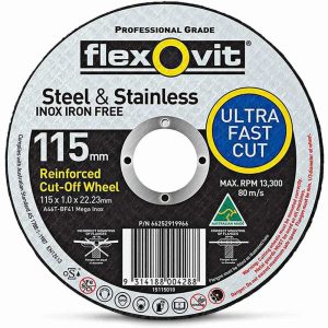 Flexovit 115mm Cut-Off Wheel 15115010 Geelong