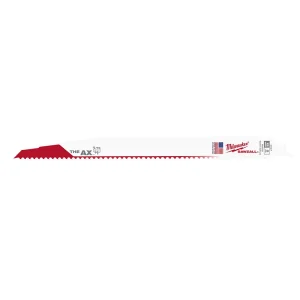 Milwaukee SAWZALL The AX Reciprocating Saw Blade 300mm 12" 5 TPI 5 Pack 48005027