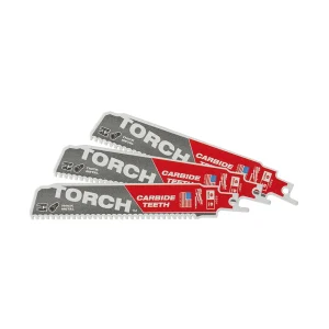 Milwaukee SAWZALL The TORCH with Carbide Teeth Reciprocating Saw Blade 150mm 6" 7 TPI 48005301