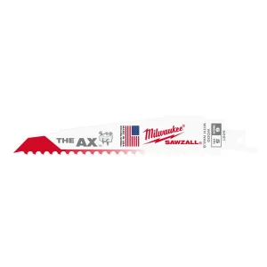 Milwaukee SAWZALL The AX Reciprocating Saw Blade 150mm 6" 5 TPI 25 Pack 48008021