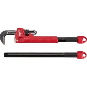 Milwaukee Cheater Adaptable Pipe Wrench 10-24" 48-22-7314