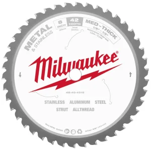 Milwaukee Metal Cutting Circular Saw Blade 203mm 42T 48404515