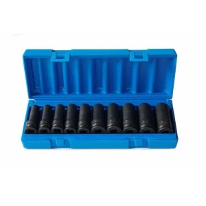 Action Deep Impact Socket Set 10pc 1/2" Drive Imperial 600221002