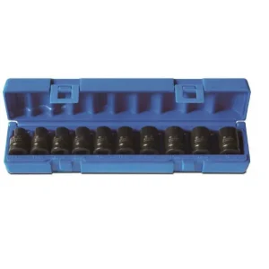 Action Impact Socket Set 1/2" Drive Metric 10pc 605201001