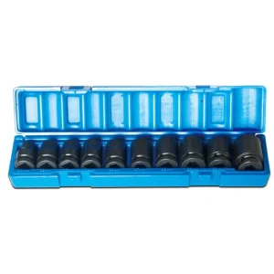 Action Impact Socket Set 10pc 1/2" Drive Metric 607201001