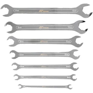 Pro Kit Ultra Thin Open-End Spanner Set 7pc Metric A20T50