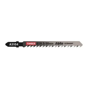 MPS Wood Jigsaw Blade 100mm 6 TPI 5pk A3104-5