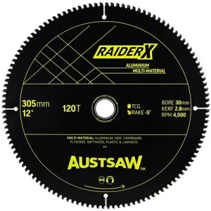 Austsaw Extreme Aluminium Circular Saw Blade 305mm 120T 30mm Bore ABRX30530120