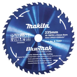 Makita Standard Wood Circular Saw Blade 235mm 40T 25mm Bore B-15207