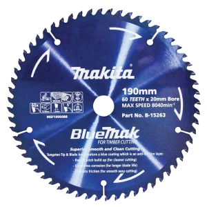 Makita Standard Wood Circular Saw Blade 190mm 60T 20mm Bore B-15263