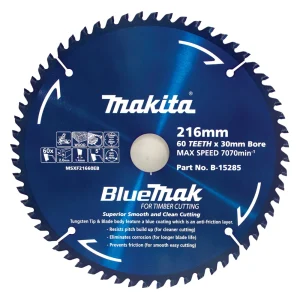 Makita Standard Wood Circular Saw Blade 216mm 60T 30mm Bore B-15285