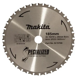 Makita Metal Circular Saw Blade 185mm 36T 20mm Bore B-15768