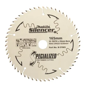 Makita Standard Wood Circular Saw Blade 165mm 55T B-57065