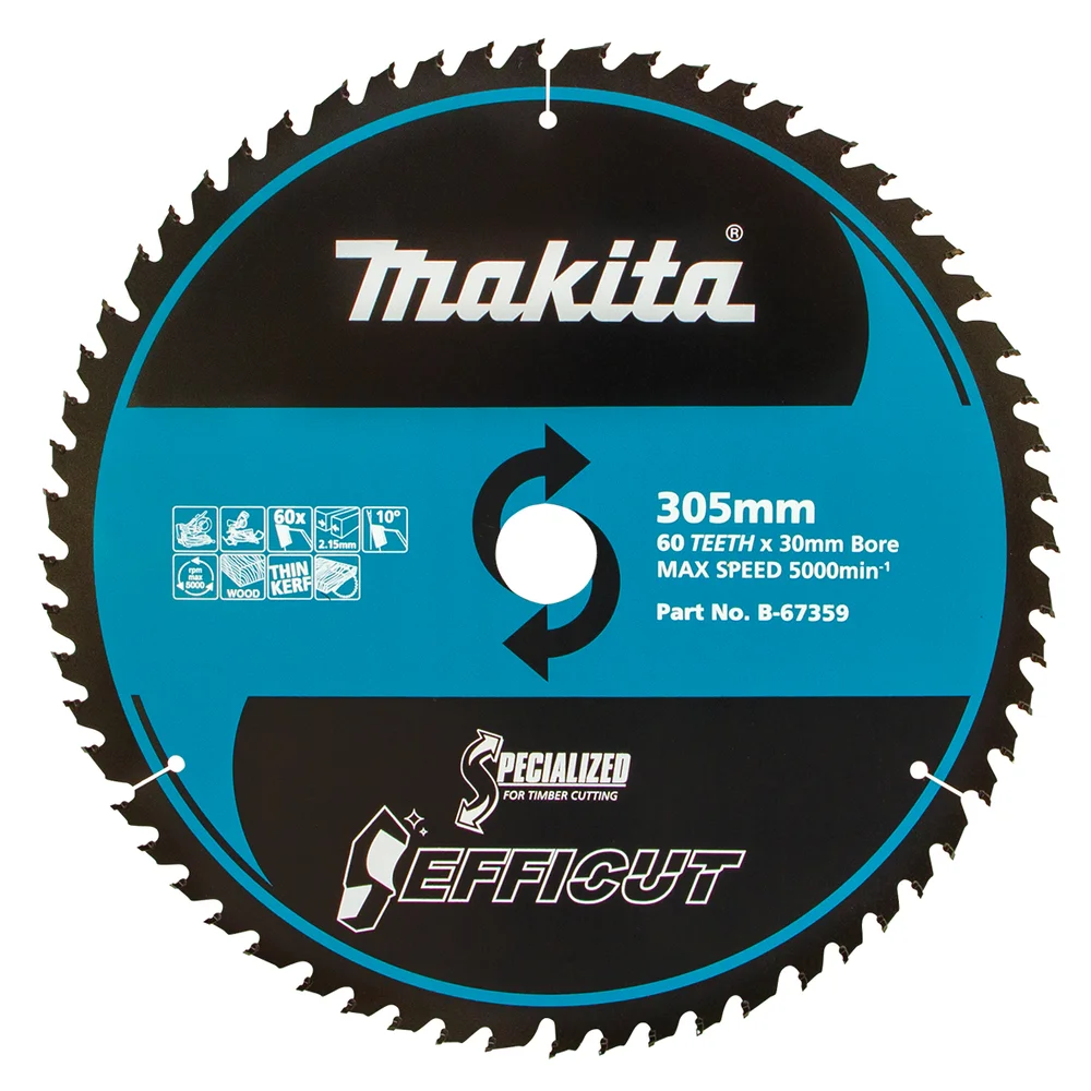 Makita Efficut Wood Circular Saw Blade 305mm 60T 30mm Bore B-67359