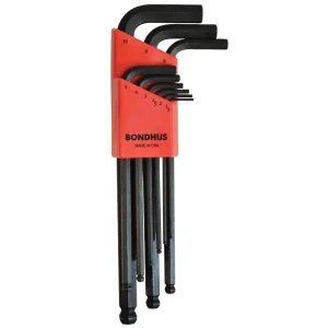 BD10999 Ball-End Hex Key Set 9pc Metric 1.5-10mm Bondhus