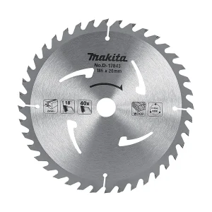Makita Standard Wood Circular Saw Blade 185mm 40T 20mm Bore D-17843